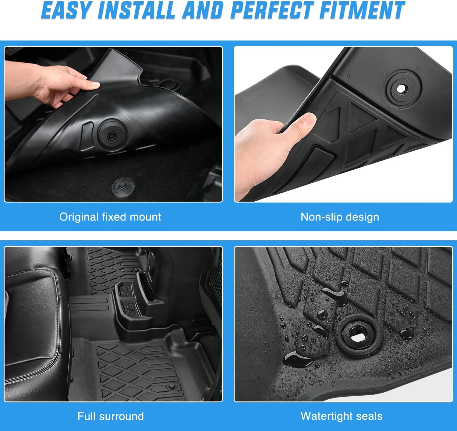 2020-2025 Ford Explorer 7 Seats TPE Floor Mats