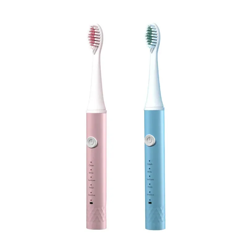 Adult Blue Pink Sonic Electric Toothbrush Adult 5-gear Mode Usb Charging Ipx7 Waterproof Sonic Electric Toothbrush