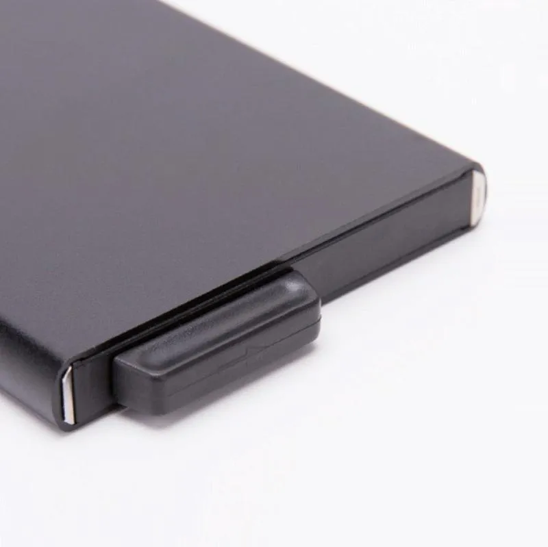 Automatic Eject Rfid Blocking Aluminum Card Wallet