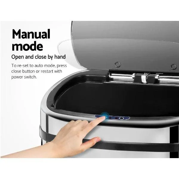 Automatic Motion Sensor Rubbish Bin 68L - Stainless Steel