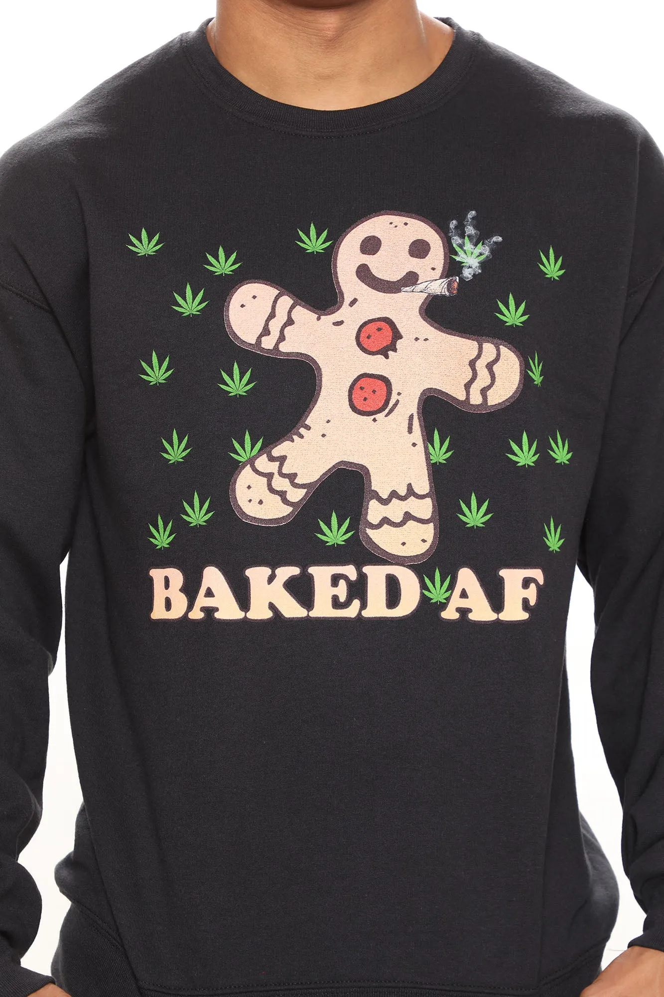 Baked Af Crewneck Sweatshirt - Black