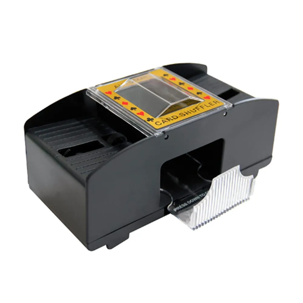 Casino Deluxe Automatic 2 Deck Card Shuffler Poker Texas Hold'em Black Jack NEW
