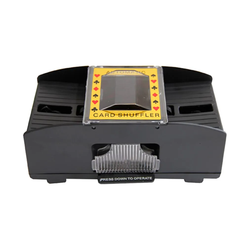 Casino Deluxe Automatic 2 Deck Card Shuffler Poker Texas Hold'em Black Jack NEW