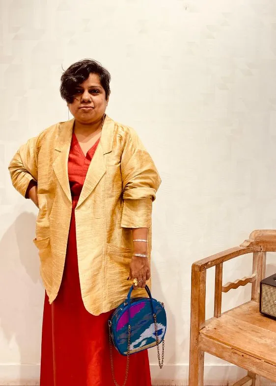 Gold Raw Silk Jacket