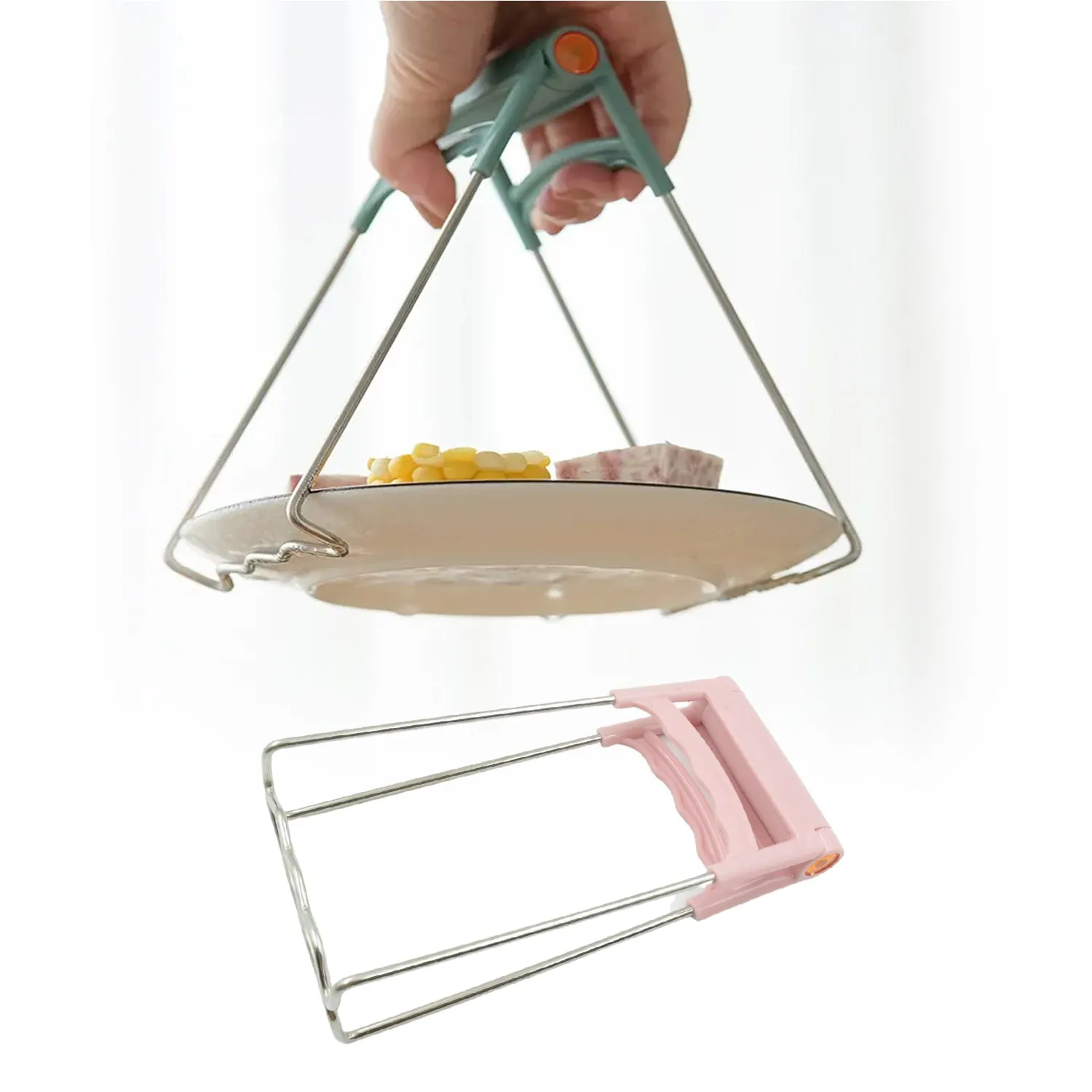 Kitchen Tongs, Bowls Clip WearResistant Bowls Plates Clip Lifter For Restaurants for Kitchen (1 Pc)