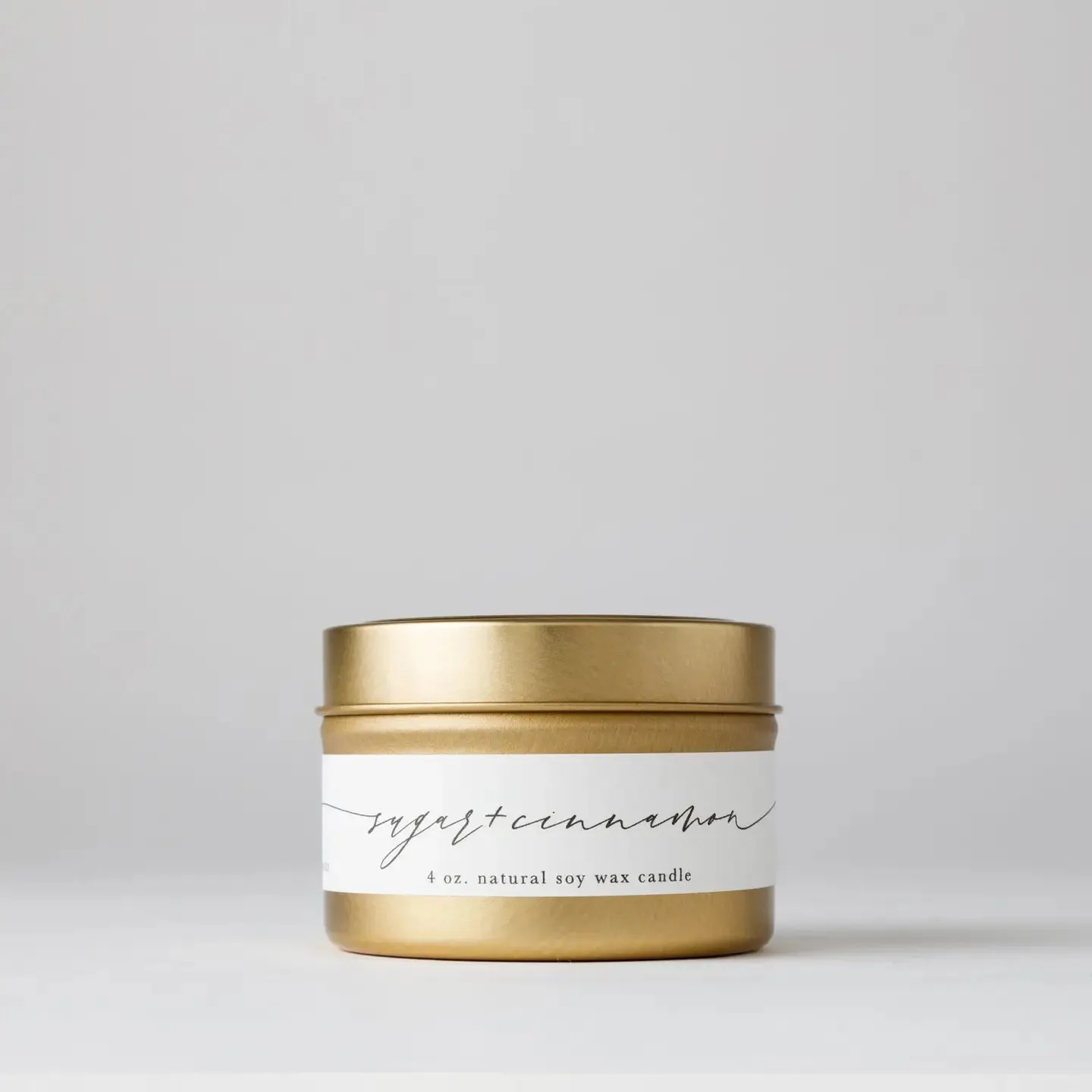 Tin Soy Candle: Sugar   Cinnamon