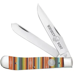 Whiskey Bent Serape Sunrise Trapper Knife